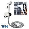 Muslim Handheld Holder Shower Head Bidet Spray Portable Toilet Chrome Cleaning Hygienic Jet Kit Multi-functional