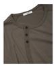 Изогнутая футболка-henley ETCE (коричневый)