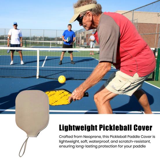Чехол для ракетки Pickleball, чехол для ракетки Pickleball со шнурком, водонепроницаемый, устойчивый к царапинам, аксессуары для Pickleball