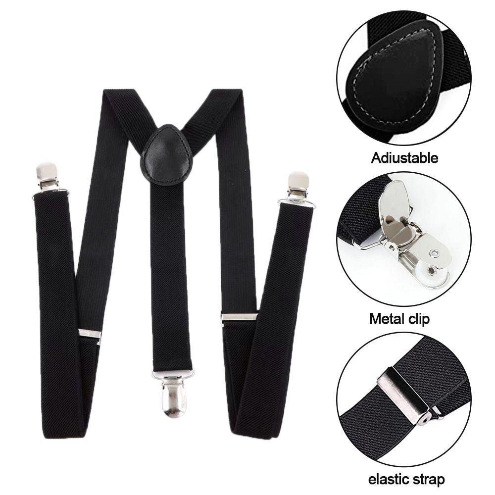 Y Back Style Men Women Leather Unisex Suspenders Elastic Adjustable Straps Suspenders Braces