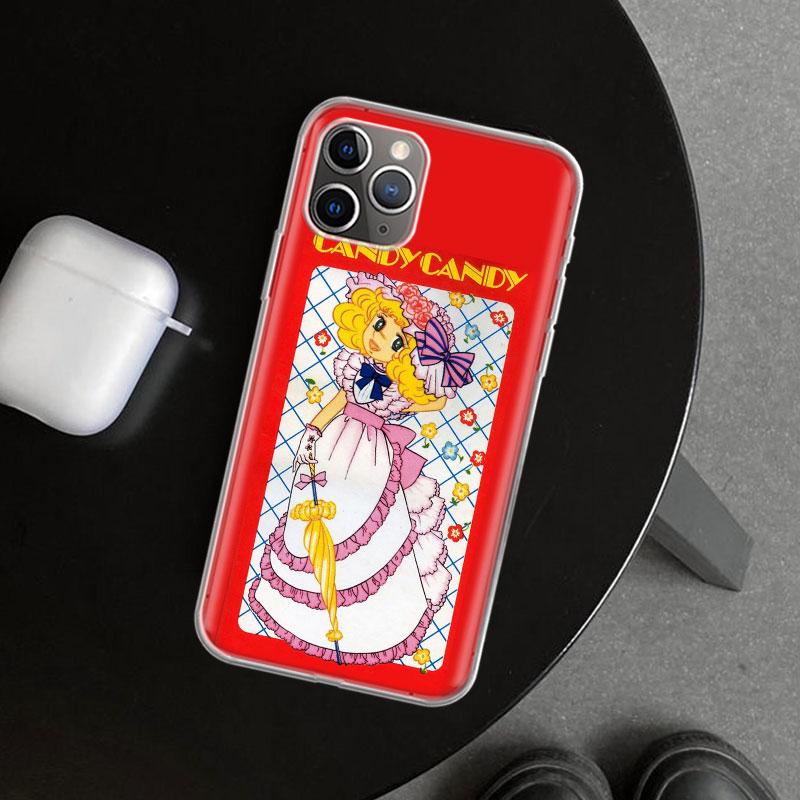 Аниме Конфетный Чехол для Телефона для iPhone 11 12 13 Mini 14 15 Plus 16 Pro Max 17 Air 7 8 + SE Арт Индивидуальный Fundas 11 12 13 Mini