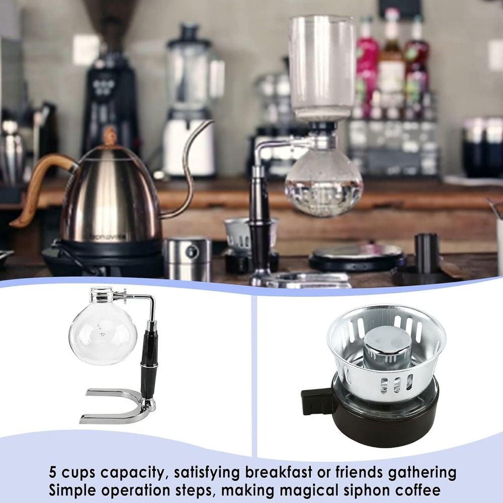 Винтажная вакуумная кофеварка, термостойкие кофемашины, машина для приготовления горячего чая, офис