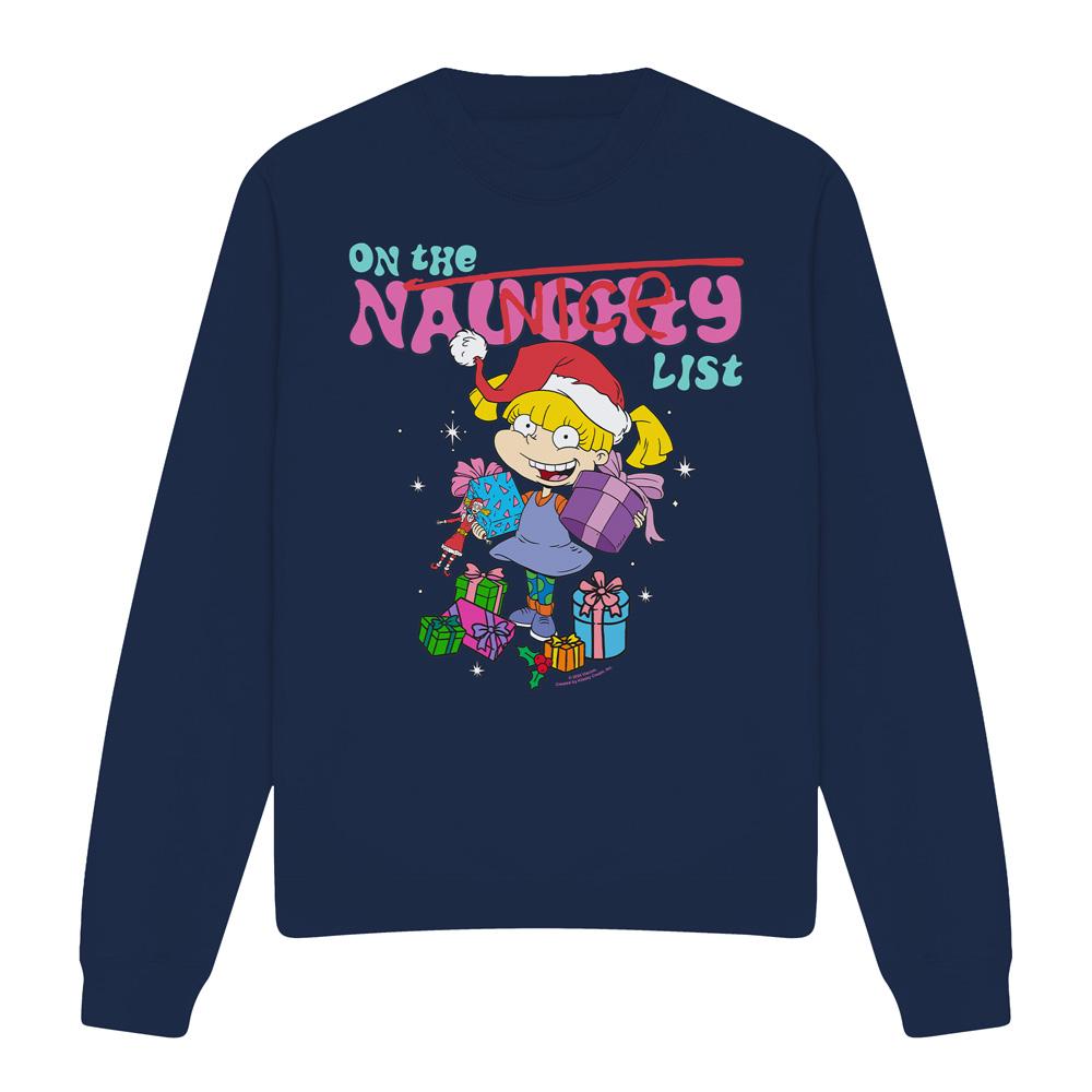 Ох уж эти детки унисекс взрослая рождественская толстовка Naughty Angelica