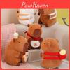 Capybara Plush Toy With Bread Backpack Soft Stuffed Animal For Kids Gift Special Characters Included
