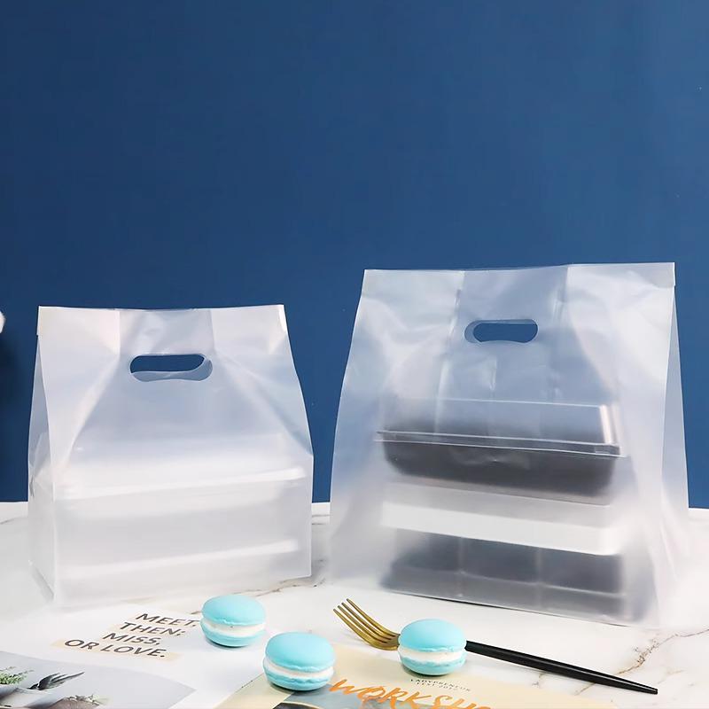 Пластиковая сумка для выпечки торта, еды на вынос, салата, одноразовой еды, прозрачная упаковка