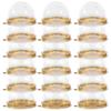 50 Pcs Cake Boxes Pastry Packaging Macaron Small Case Household Bakery Single Cupcake Portable Golden Multi-function