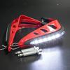 LED Flashing Motorcycle Hand Guards - Waterproof Turn Signal Covers for Street Bikes & Dirt Bikes, Durable ABS Material