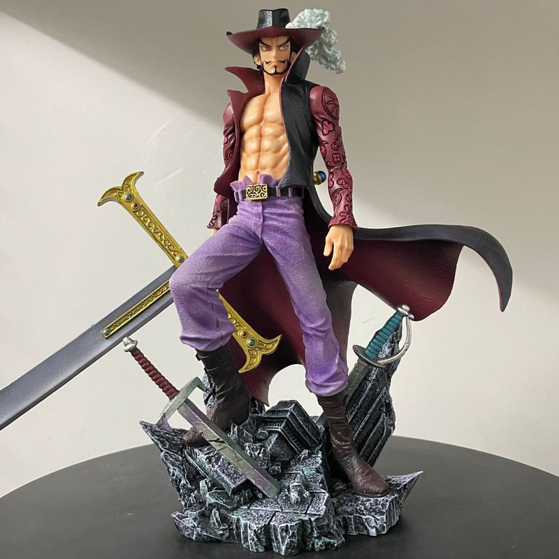 Фигурка Дракуля Михоука из One Piece 28см Манга One Pieces Фигурка Аниме Периферия Коллекционная Figuras GK Статуя Модель Подарок