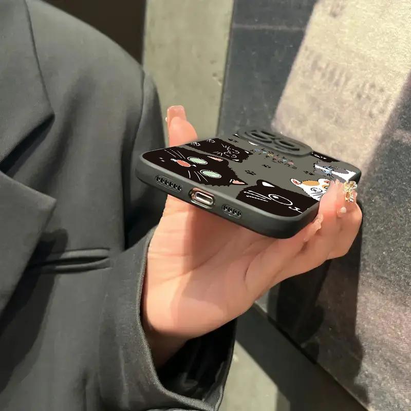 Cute Cartoon Cat TPU Phone Case For  Mi 14T 13T 12T 11T Pro 14 13 12 11 Lite 5G NE Poco F6 F5 X5 Pro Silicone Soft Cover