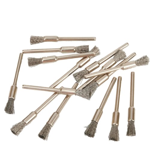 KEWAYO 30-Piece Wire Brush Set, Pen-Shaped Stainless Steel Wire Brushes, Abrasive Brushes, Rust Removal Tool, Paint Stripping Tool, Grinding Tool, Pol