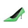 Pumps Shoes Women Fashion Office Basic High Heels Work Lady Shoes Black Pink Green Thin Heels Brand Point Toe998