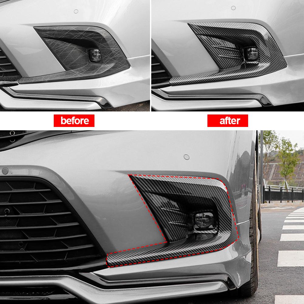 2 шт. передние противотуманные фары автомобиля, крышка лампы, накладка на бампер, протектор, украшение, стиль для Honda Civic 11th Gen 2022