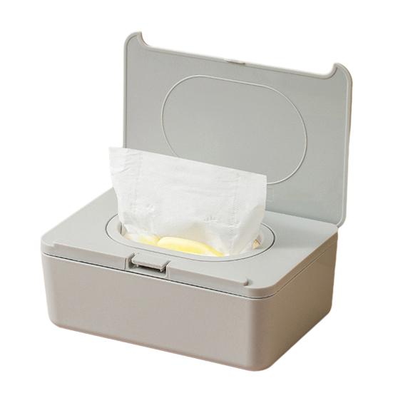 Wipes Dispenser, Refillable with Buckle-Sealed Cover Tissue Box, Dustproof Easy Pull Wipes Pouch Case for Bathroom
