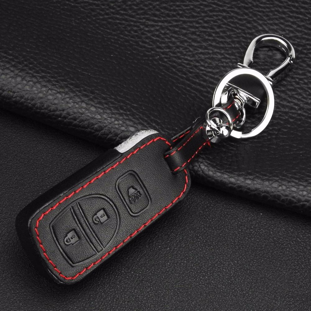 Jingyuqin 3 Buttons Leather Car Cover Case For Nissan Armada Frontier Murano Pathfinder Quest Titan Xterra 2005 2006 2007