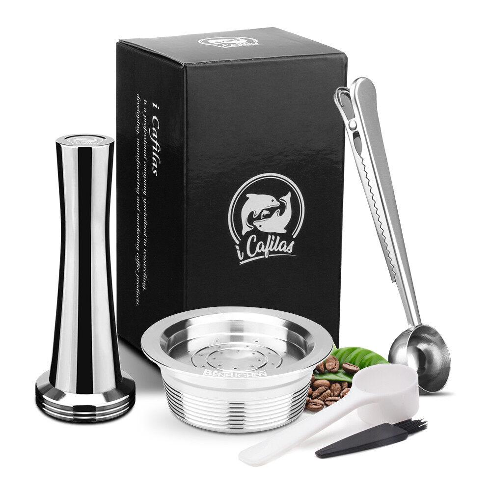 i Cafilas [HLM01] Многоразовый капсульный фильтр для кофе, многоразовые капсулы Crema из нержавеющей стали для кофемашины Lavazza LAVAZZA A MODO MIO JOLIE ESPRIA IDOLA