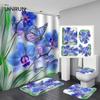 JINRUN Bathroom Thickened Waterproof Curtain Mildew Proof Shower Curtain Shower Partition Curtain Shower Curtain Bathroom Curtain Free Perforation