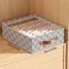 Big Quilt Clothes Storage Bag Closet Wardrobe Organizer Quilt Clothing Storage Bag Large Capacity Blanket Organizer With Lid