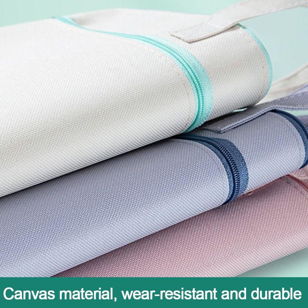 Zipper File Bag Large Capacity Briefcase A4 Envelope Folder School Office