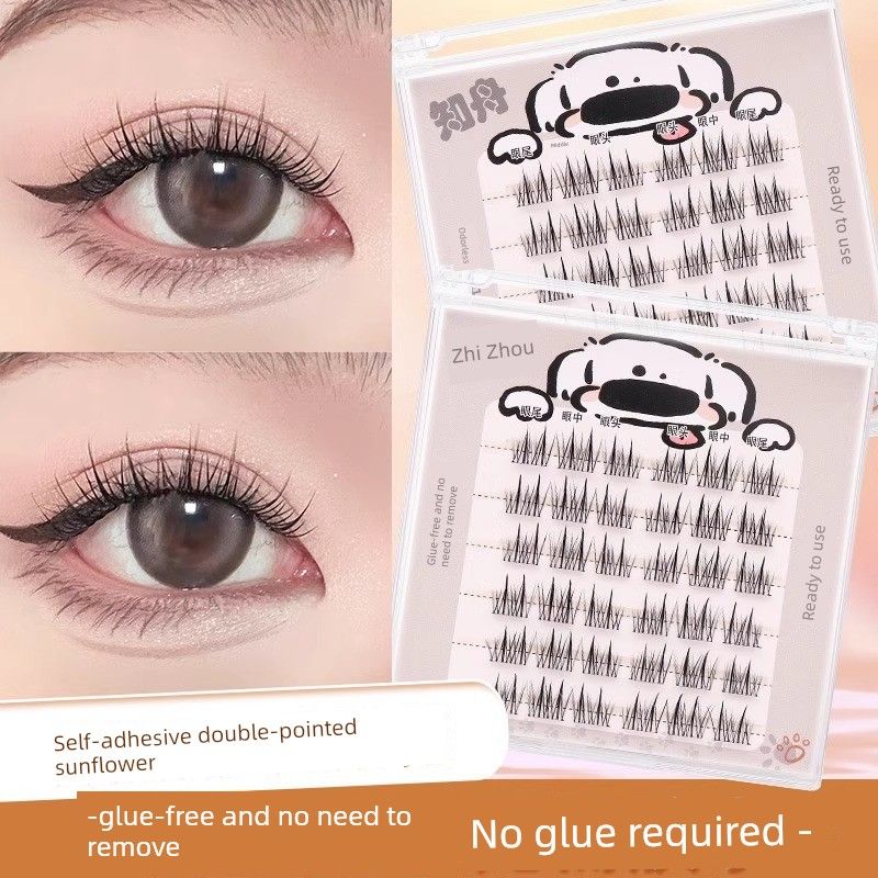Li Jiaqi Recommends the New Glue-Free Self-Adhesive False Eyelashes, Natural and Realistic Baby Straight Sunflower Style, Reusable