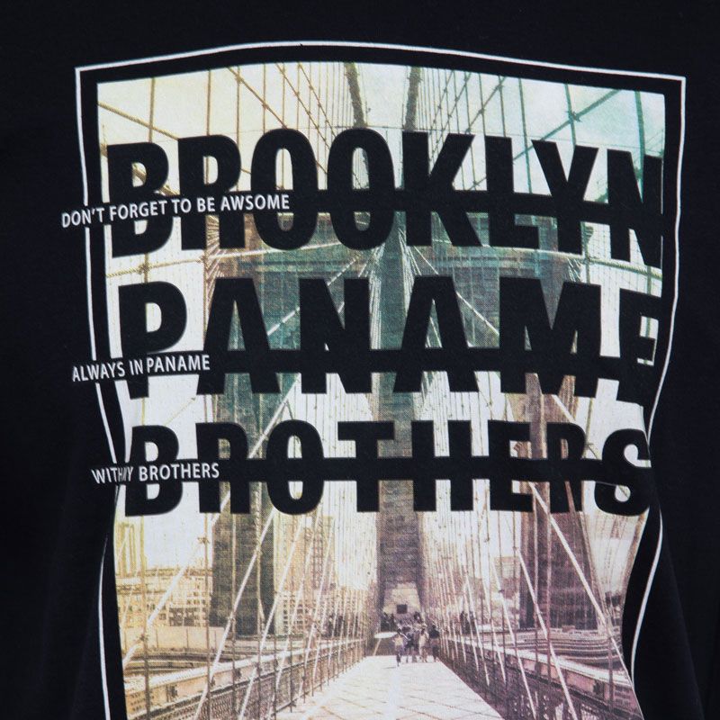 Мужская хлопковая футболка с принтом Brooklyn Bridge PANAME BROTHERS