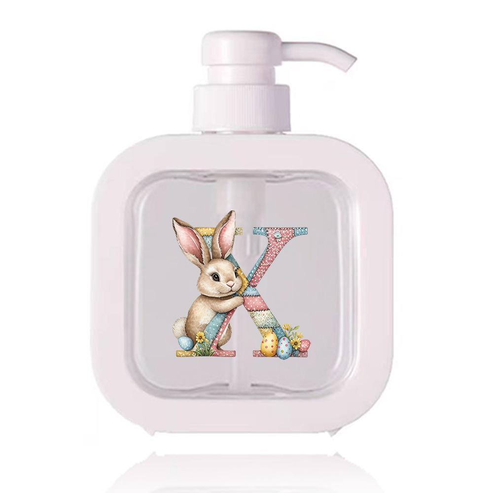500ml Refillable Lotion Pump Bottle Empty Plastic Dispenser Leakproof Portable for Body Lotion Hand Wash Shower Gel Office Gift