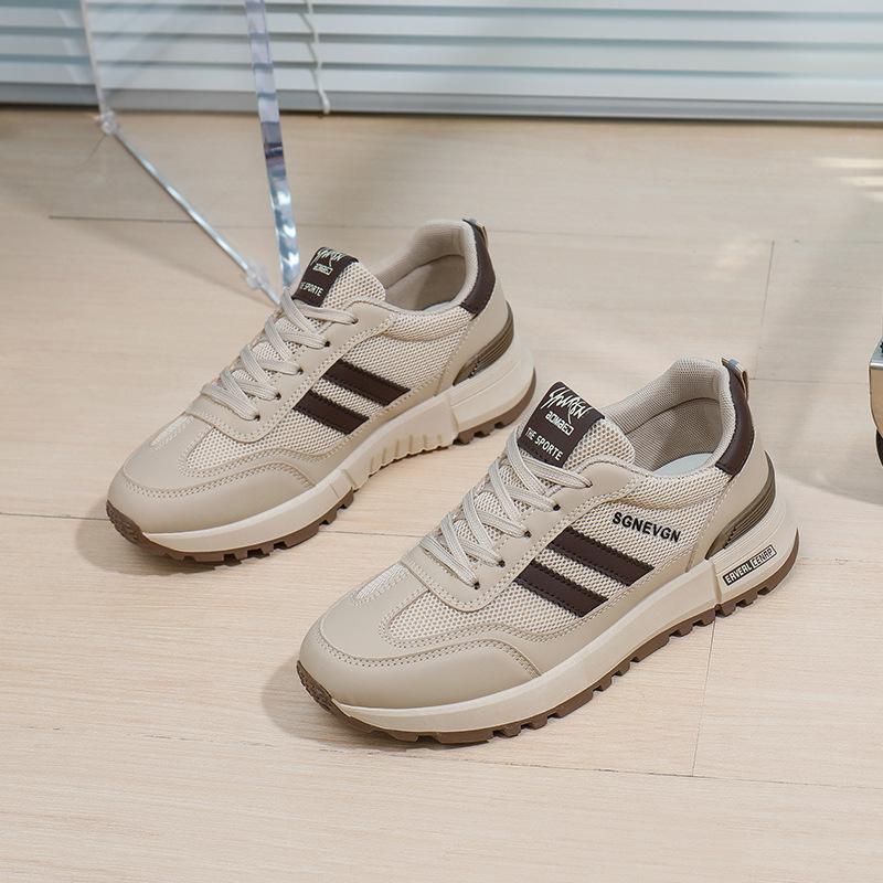 Женские кроссовки «папины кроссовки» 2025 весна студенческие беговые спортивные на толстой подошве увеличивающие рост повседневные женские