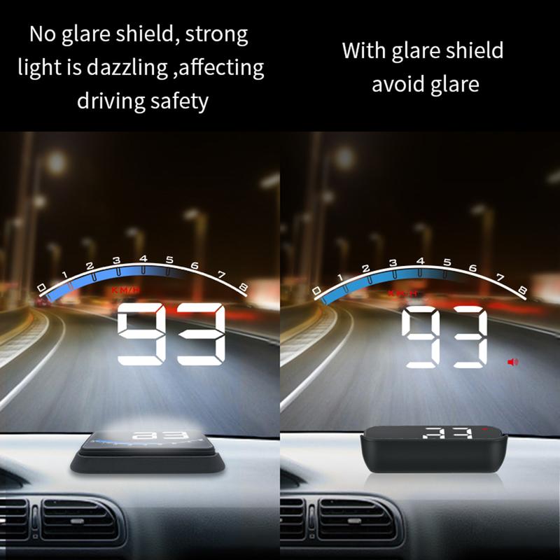 M6S OBD2 HUD Цифровой проектор на лобовое стекло автомобиля Speedometer Water Temp Voltage Автоаксессуары Бортовой компьютер