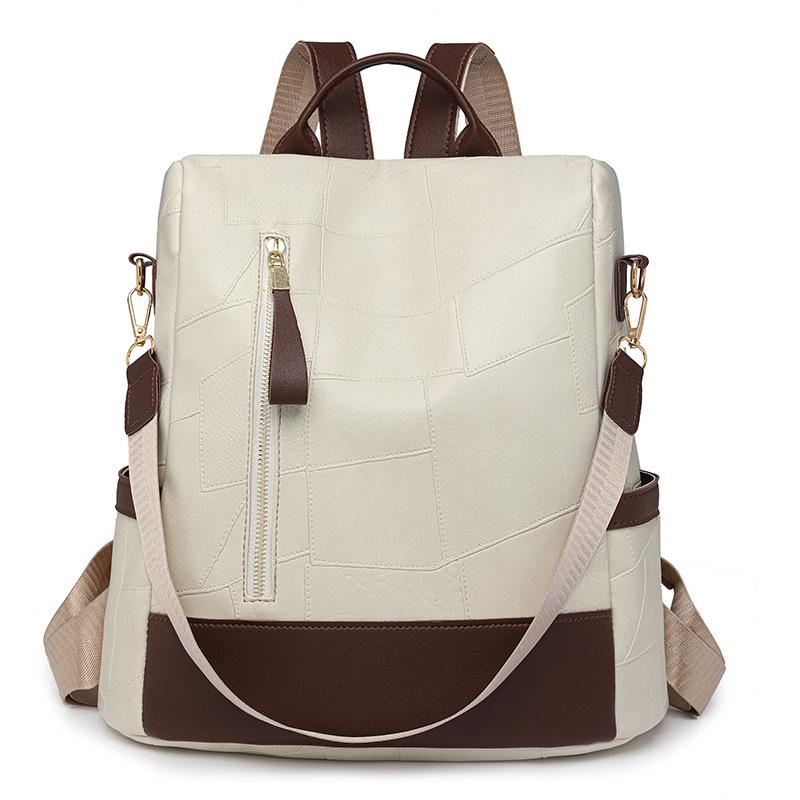2024 Новая Мода Женский Ретро Рюкзак Большой Вместимости, Универсальная Повседневная и Простая Сумка на Одно Плечо