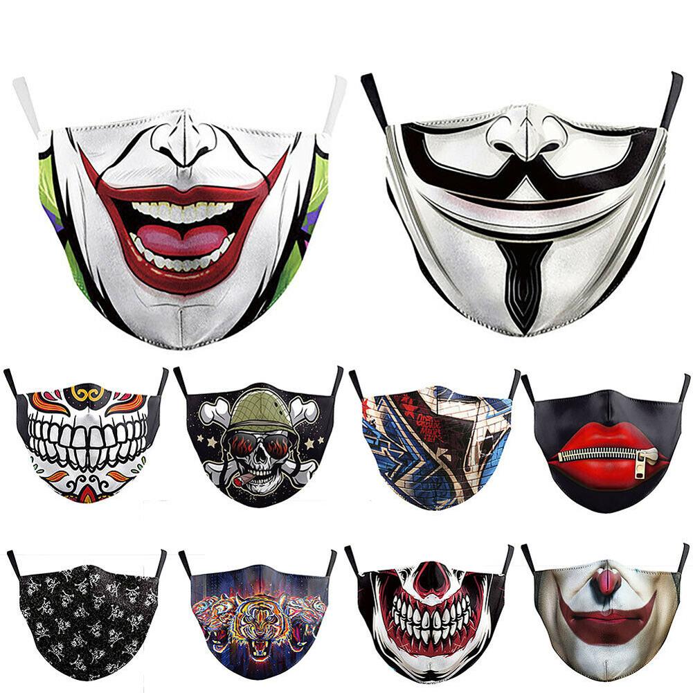 1Pcs Digital Printing Protective Mask Dustproof Pm2.5 Haze Adult Face Mask Bag