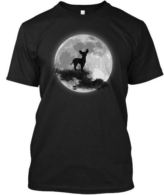 Chihuahua And Moon Halloween T shirt Made in the USA Size S to 5XL