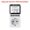 EU Plug AC Power Meter Wattmeter Watt Monitor 230V Consumption Energy KWH Socket Power Kilowatt Wattage Electricity Meter
