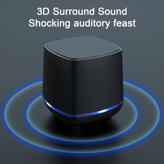 Mini Portable Speaker Music Player Clear Stereo Sound Low Latency