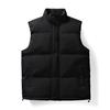 Winter Cotton-Padded Clothes Men'S Vest Short Casual Stand-Up Collar Velvet Thickened Thermal Jacket Cotton Vest Tide