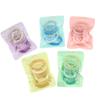6Pcs/Set Women Fashion Telephone Wire Elastic Hair Band Colorful Printed Spiral Cord Rubber Band Hair Ties Hair Accessories Gift