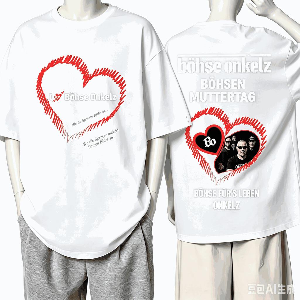 Bhse Onkelz For Fan Gift Tshirt Unisex Unisex Harajuku Oversized Unisex Short Sleeve Streetwear High Quality Couples Classic Soft