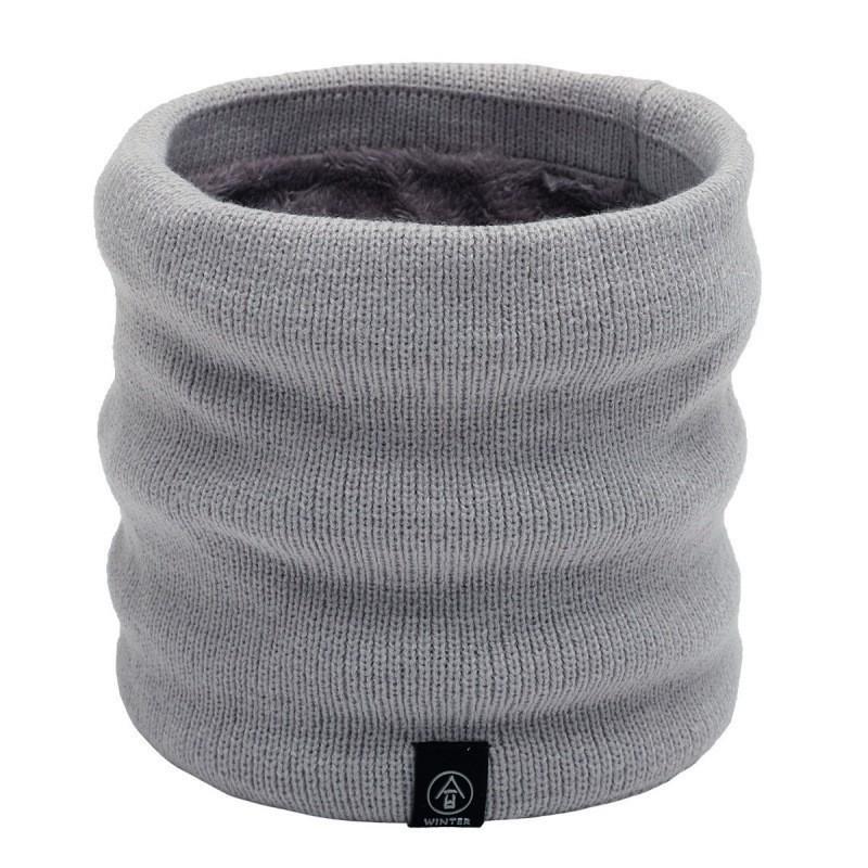 Women's Winter Knitted Neck Warmer: Versatile, Windproof, Fleece-Lined Pullover for Cycling & Cold Weather.