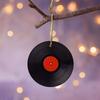 MEVRA Ornament,Music Record,Tree Decorations,Funny Xmas Halloween Decor, for Friends,Family