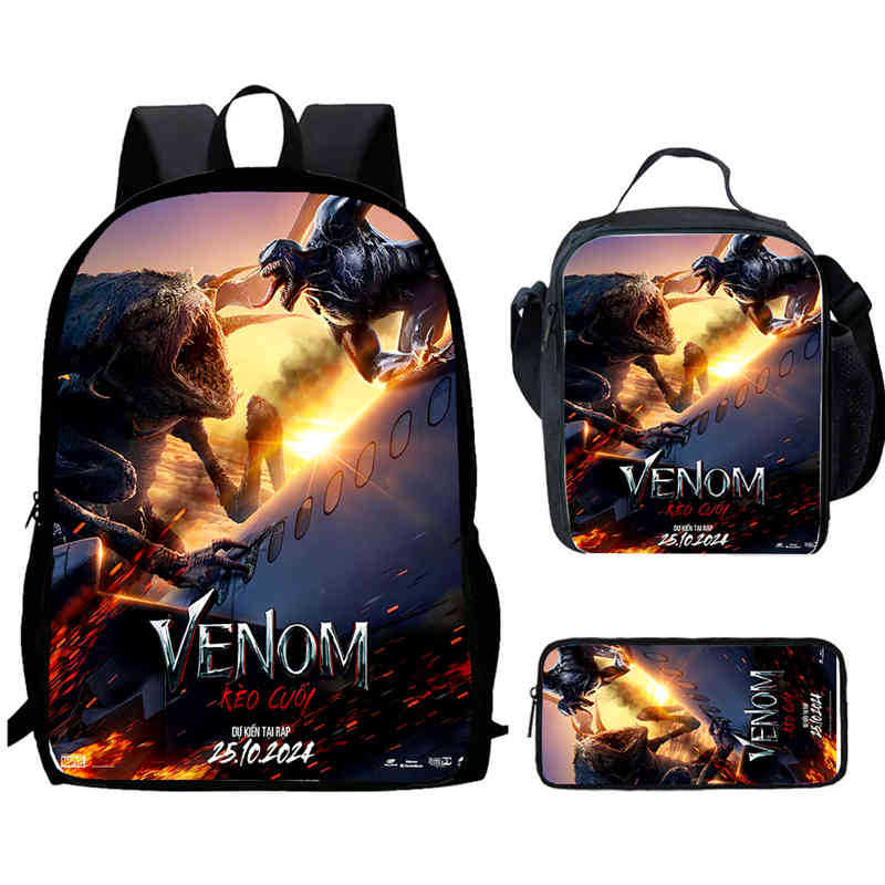 Школьный рюкзак Venom 3 Высокое разрешение Многофункциональный Оксфорд Легкий Рюкзак