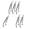 1/2/3Pcs Alloy Fishbone Keychain Pendant Black Rope Design Lightweight Key Chain Backpacks Cars