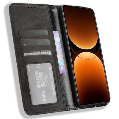 Для Realme GT 7 Pro 5G кожаный чехол-кошелек подставка ретро текстура чехол для телефона