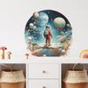 Cartoon Fantasy Space Planet Astronaut Children's Bedroom Background Decoration Beautifying Wall Stickers