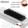 Black, Single, Grafted False Eyelashes, Thickness of 0.20mm, Single Length of 8-25mm, Natural Curvature C/D/dd, Prolonged. Make Up
