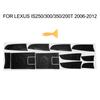 7 шт. наклеек для салона автомобиля LEXUS I 50 300 350 2012-2006 карбоновое волокно коробка переключения передач панель крышка отделка наклейка декор