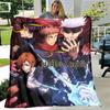 Anime Jujutsu Kaisen Soft Throw Blanket Throw Blanket Soft Cartoon Printed Bedspread Bedspread Sofa Gift Tv Blanket