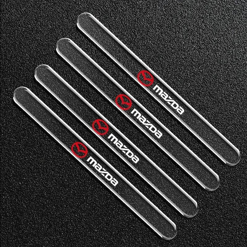 4 шт. Прозрачная декоративная защитная пленка для ручек дверей автомобиля Для Mazda 2 3 6 8 Atenza CX-30 50 60 MX-5 CX-3 5 7 Аксессуары