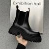 European and American platform Chelsea boots men's British style retro high-end sense big head Martin boots men's height increase 66612-J