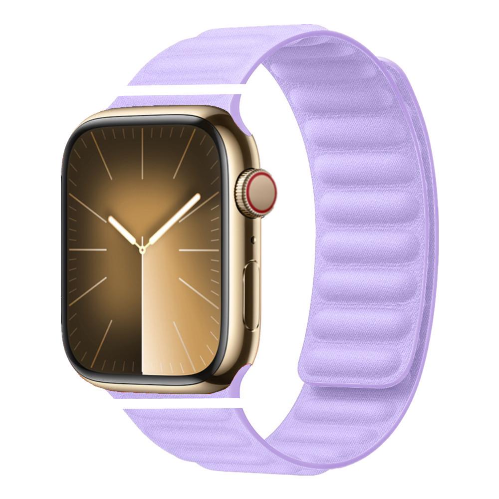 Apple Watch Fine Woven Twill Leather Magnetic Band for Series 5-9 & SE