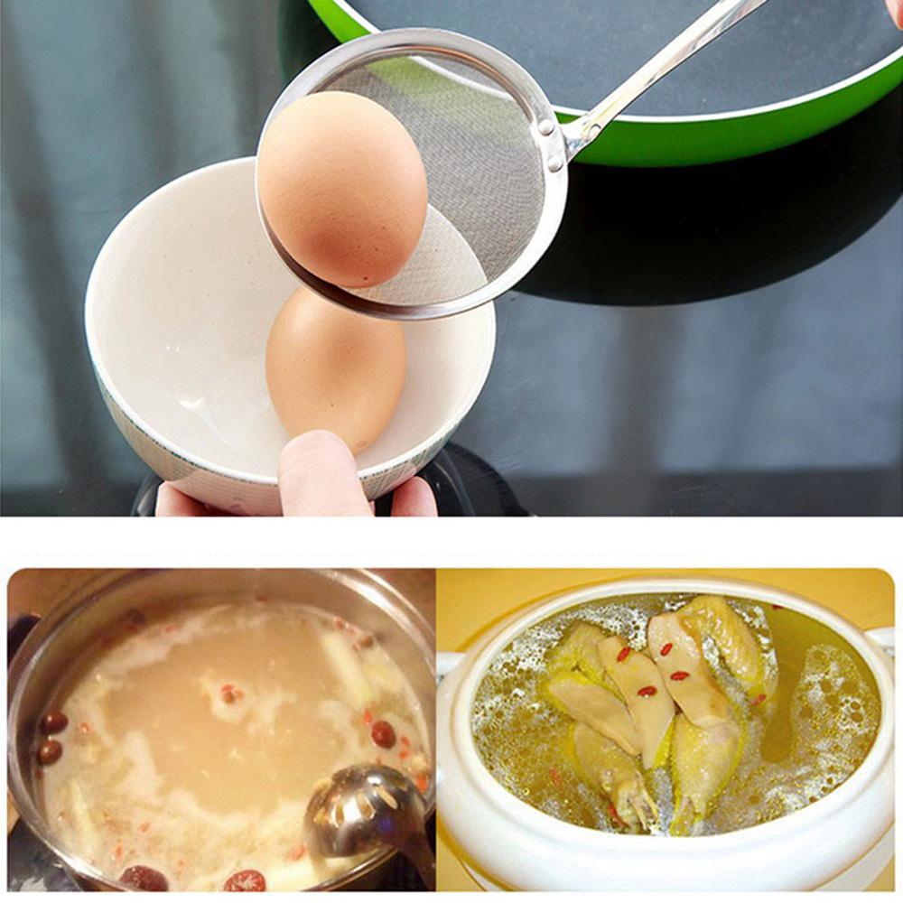 Fine Mesh Home Sifting Kitchen Baking Cooking Tool Oil Skimmer Colander Filter Spoon Strainer