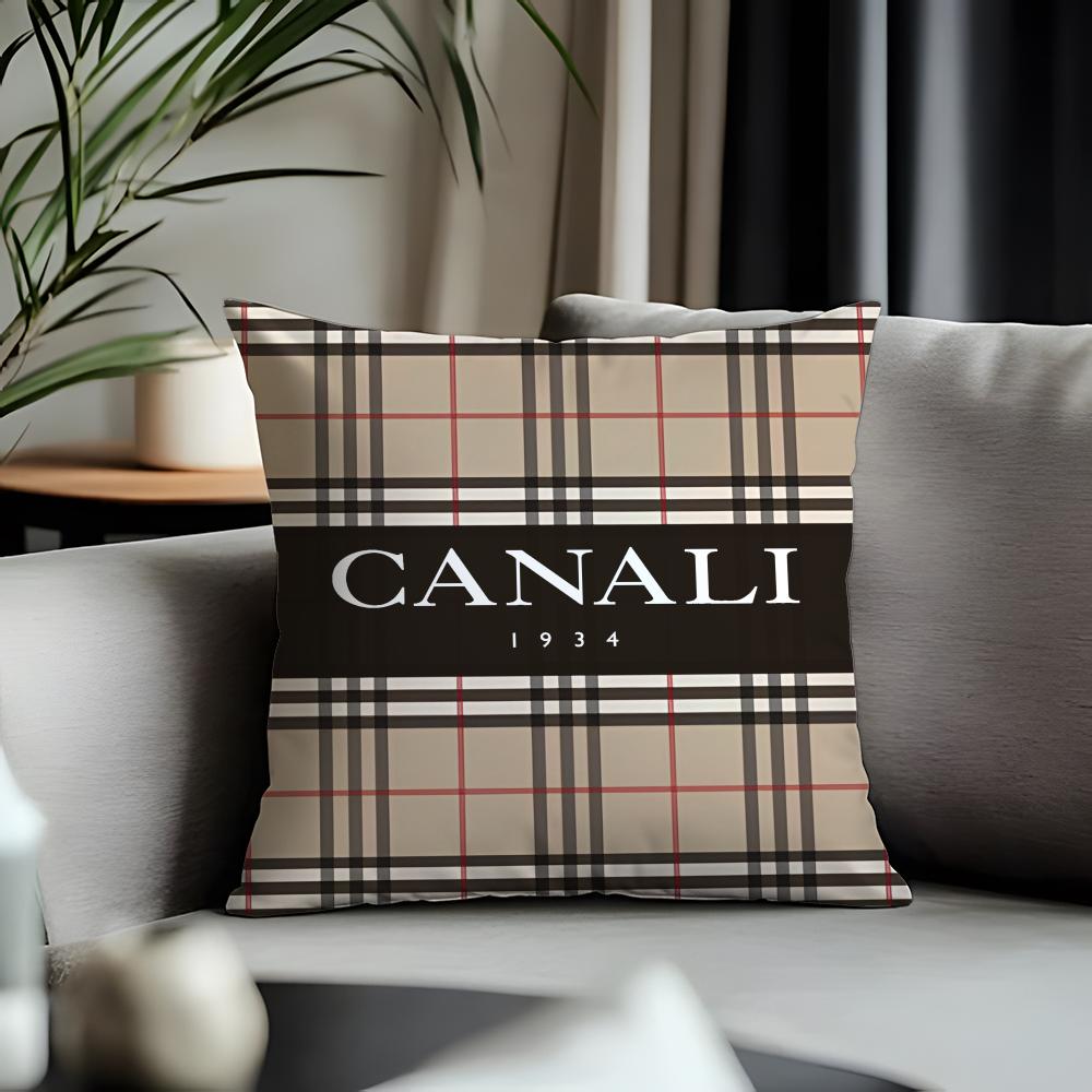 Hot CCcanalied Cushion Cover Antidustmite Pillowcase Invisible Zipper Silky Short Plush Sofa Cushion Cover