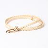 Women Thin Skinny Dress Ladies Dress Cummerbands Braided Belt Pin Buckle Waistband Weave Waist Band